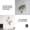 image:imageUmbra Trigg Hanging Planter Vase Wall Decor Set of 2 Pots Containers for Succulents Cactus Faux Plants and More Small WhiteNickelWhiteBrass
