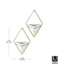 image:imageUmbra Trigg Hanging Planter Vase Wall Decor Set of 2 Pots Containers for Succulents Cactus Faux Plants and More Small WhiteNickelWhiteBrass