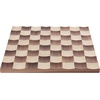 image:imageUmbra Wobble Chess Set Walnut and Maple Wood Board 15x15Inch Walnut  Chrome plated details weighted playing pieces interactive concave designWobble