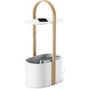 image:imageUmbra Bellwood Side Table with Storage and Cable Management White  Builtin cable management keeps cords tidy organized charging areaWhite