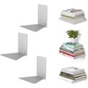 image:imageUmbra Conceal Floating Bookshelf Metal Wall Shelf Set of 3 Small Silver  Powder coated steel holds 15 lbs each displays decor or plants includes mounting hardwareSilver