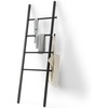 image:imageUmbra Leana Decorative Ladder Expandable Blanket Rack Bathroom Towel Holder and Clothes Organizer Regular WhiteBlack