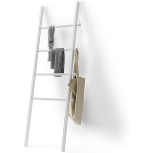 image:imageUmbra Leana Decorative Ladder Expandable Blanket Rack Bathroom Towel Holder and Clothes Organizer Regular WhiteWhite