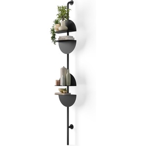 image:imageUmbra Solis Metal Display Shelf with 4 Adjustable Shelves Black  Freestanding display shelf books plants dcor collectibles framed photosBlack