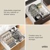image:imagePeggy Kitchen Drawer Cupboard Organizer Tray  Adjustable Storage System For Food Containers Cookware Serveware Utensils and More White  Nonslip feet fits cabinets or shelves quick assembly 32 pegs included impactresistant plasticGrey