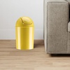 image:imageUmbra 125 Gallon Mini Waste Can with Removable SwingTop Lid  Small Garbage Bin for Kitchen Bathroom Bedroom Office  Compact Trash Can Fit Under Tables amp Counters  YellowYellow