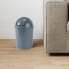 image:imageUmbra 125 Gallon Mini Waste Can with Removable SwingTop Lid  Small Garbage Bin for Kitchen Bathroom Bedroom Office  Compact Trash Can Fit Under Tables amp Counters  YellowSlate Blue