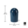 image:imageUmbra 125 Gallon Mini Waste Can with Removable SwingTop Lid  Small Garbage Bin for Kitchen Bathroom Bedroom Office  Compact Trash Can Fit Under Tables amp Counters  YellowDark Blue