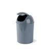 image:imageUmbra 125 Gallon Mini Waste Can with Removable SwingTop Lid  Small Garbage Bin for Kitchen Bathroom Bedroom Office  Compact Trash Can Fit Under Tables amp Counters  YellowSlate Blue