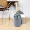 image:imageUmbra 125 Gallon Mini Waste Can with Removable SwingTop Lid  Small Garbage Bin for Kitchen Bathroom Bedroom Office  Compact Trash Can Fit Under Tables amp Counters  YellowSteel Blue