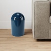 image:imageUmbra 125 Gallon Mini Waste Can with Removable SwingTop Lid  Small Garbage Bin for Kitchen Bathroom Bedroom Office  Compact Trash Can Fit Under Tables amp Counters  YellowDark Blue