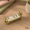 image:imageUmbra Ali Cat Ring Holder Jewelry Storage Holds 9 Rings Gold  Metal construction velvet padded base scratch protection gift for holidays birthdays and more