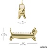 image:imageUmbra Ali Cat Ring Holder Jewelry Storage Holds 9 Rings Gold  Metal construction velvet padded base scratch protection gift for holidays birthdays and more