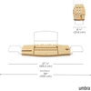 image:imageUmbra Aquala Bath Caddy Extendable Bathtub Tray with Phone Holder Natural  Bamboo nonslip silicone arms fits most tubs waterproof holds book and wine glassNatural