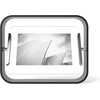 image:imageUmbra Bellwood 5x7 Desk Picture Frame with Bent Wood Trim and TwoSided Rotating Display Natural  Beech wood 360 degree pivot two photo display portrait or landscape wipe cleanBlack