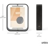 image:imageUmbra Bellwood 5x7 Desk Picture Frame with Bent Wood Trim and TwoSided Rotating Display Natural  Beech wood 360 degree pivot two photo display portrait or landscape wipe cleanBlack