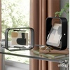 image:imageUmbra Bellwood Desk Picture Frame Rotating Double Sided 4x6 Black  Beech wood 360 degree pivot two photo display portrait or landscape wipe clean