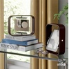 image:imageUmbra Bellwood Desk Picture Frame Rotating Double Sided 4x6 Walnut  Beech wood 360 degree pivot two photo display portrait or landscape wipe clean
