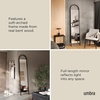 image:imageUmbra Bellwood FloorLength Leaning MirrorBlack