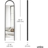image:imageUmbra Bellwood FloorLength Leaning MirrorBlack