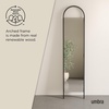 image:imageUmbra Bellwood FloorLength Leaning MirrorBlack