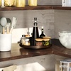 image:imageUmbra Bellwood Lazy Susan Divided Tray Organizer for Pantry Spices and More Made of Durable Plastic and Wood BlackWalnutBlackWalnut