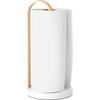 image:imageUmbra Bellwood Paper Towel Holder Wooden with Weighted Base BlackWalnut  Freestanding design protects countertops easy onehand use renewable poplar wood matches collectionWhiteNatural