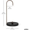 image:imageUmbra Bellwood Paper Towel Holder Wooden with Weighted Base BlackWalnut  Freestanding design protects countertops easy onehand use renewable poplar wood matches collectionBlackWalnut