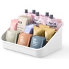 image:imageUmbra Bellwood Utensil Holder Kitchen Storage Organizer WhiteNatural  Three tier compartments removable dividers compact countertop fit recycled plasticWhiteNatural