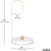 image:imageUmbra Bellwood Zewa Standing Kitchen Roll Holder and Paper Roll Holder for Kitchen Towels WhiteNaturalWhiteNatural