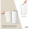 image:imageUmbra Bellwood Zewa Standing Kitchen Roll Holder and Paper Roll Holder for Kitchen Towels WhiteNaturalWhiteNatural