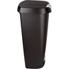 image:imageUmbra Brim 13 Gallon Trash Can with Lid Kitchen Garbage Can BlackNickel  Stainless steel foot pedal soft close mechanism concealed bag ring durable and sturdy easy wipe clean