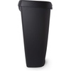 image:imageUmbra Brim 13 Gallon Trash Can with Lid Kitchen Garbage Can BlackNickel  Stainless steel foot pedal soft close mechanism concealed bag ring durable and sturdy easy wipe clean