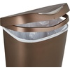 image:imageUmbra Brim 13 Gallon Trash Can with Lid Kitchen Garbage Can Bronze  Stainless steel foot pedal soft close mechanism concealed bag ring durable and sturdy easy wipe clean