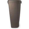 image:imageUmbra Brim 13 Gallon Trash Can with Lid Kitchen Garbage Can Bronze  Stainless steel foot pedal soft close mechanism concealed bag ring durable and sturdy easy wipe clean