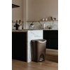 image:imageUmbra Brim 13 Gallon Trash Can with Lid Kitchen Garbage Can Bronze  Stainless steel foot pedal soft close mechanism concealed bag ring durable and sturdy easy wipe clean