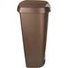 image:imageUmbra Brim 13 Gallon Trash Can with Lid Kitchen Garbage Can Bronze  Stainless steel foot pedal soft close mechanism concealed bag ring durable and sturdy easy wipe clean