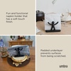 image:imageUmbra Buddy Napkin Holder for Kitchen amp Dining Room Holds Various Sizes of Paper Napkins Black  Softtouch finish fits cocktail to dinner playful design recycled material lightweight plastic5 x 6 x 3 inches