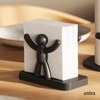 image:imageUmbra Buddy Napkin Holder for Kitchen amp Dining Room Holds Various Sizes of Paper Napkins Black  Softtouch finish fits cocktail to dinner playful design recycled material lightweight plastic5 x 6 x 3 inches