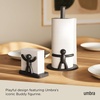 image:imageUmbra Buddy Napkin Holder for Kitchen amp Dining Room Holds Various Sizes of Paper Napkins Black  Softtouch finish fits cocktail to dinner playful design recycled material lightweight plastic5 x 6 x 3 inches