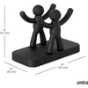 image:imageUmbra Buddy Napkin Holder for Kitchen amp Dining Room Holds Various Sizes of Paper Napkins Black  Softtouch finish fits cocktail to dinner playful design recycled material lightweight plastic5 x 6 x 3 inches