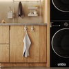 image:imageUmbra Buddy Over Door Hook Space Saving Cabinet Set of 2 White  Nonslip rubber tips EVA foam padding installs without tools protects surfaces towel storage solution recycled plasticWhite