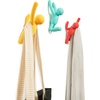 image:imageUmbra Buddy Wall Hooks Decorative Wall Mount Coat Hooks Set of 3 Black  Easy install with hardware holds 5lbs per hook entryway bedroom bathroom dorm playful hanging storage recycled plasticRedBlueYellow