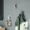 image:imageUmbra Buddy Wall Hooks Decorative Wall Mount Coat Hooks Set of 3 Black  Easy install with hardware holds 5lbs per hook entryway bedroom bathroom dorm playful hanging storage recycled plasticGray