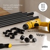 image:imageUmbra Cappa Double Curtain Rod Includes 2 Matching Finials Brackets amp Hardware 66 to 120Inch BlackBlack