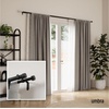 image:imageUmbra Cappa Double Curtain Rod Includes 2 Matching Finials Brackets amp Hardware 66 to 120Inch BlackBlack