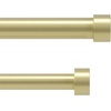 image:imageUmbra Cappa Double Curtain Rod Includes 2 Matching Finials Brackets amp Hardware 66 to 120Inch BlackGold