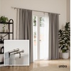 image:imageUmbra Cappa Double Curtain Rod Includes 2 Matching Finials Brackets amp Hardware 66 to 120Inch BlackNickel