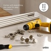 image:imageUmbra Cappa Double Curtain Rod Includes 2 Matching Finials Brackets amp Hardware 66 to 120Inch BlackNickel