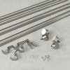 image:imageUmbra Cappa Double Curtain Rod Includes 2 Matching Finials Brackets amp Hardware 66 to 120Inch BlackNickel